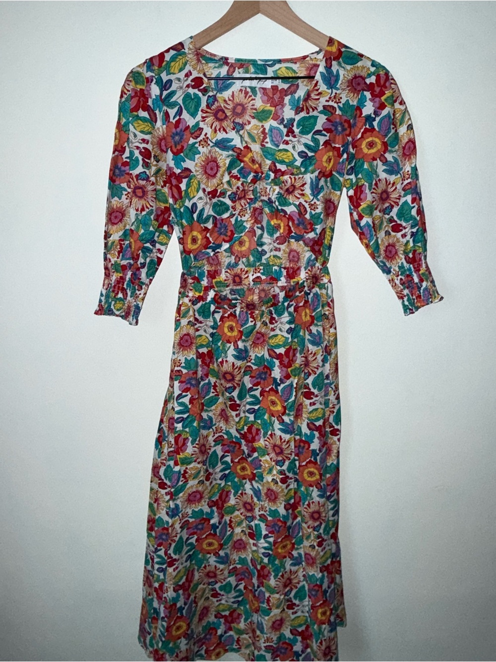 Petal & Pup Multicolor Floral Midi Dress - Picture 4 of 7